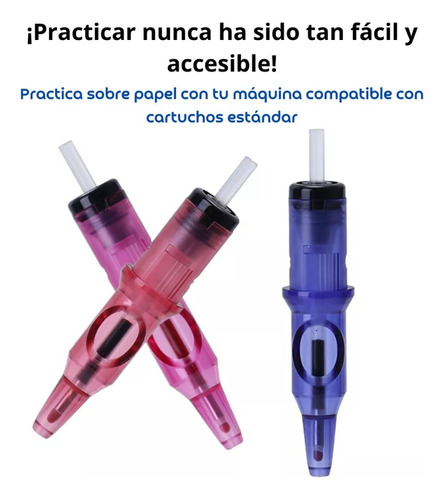 Cartuchos Para Tatuar De Práctica Punta De Bolígrafo 20 Pzas