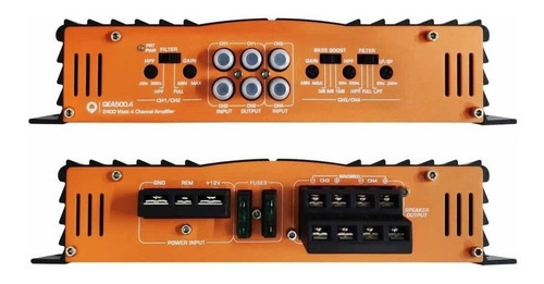Amplificador 4 Canales Quantum Audio Qea500.4 Clase Ab 2400w