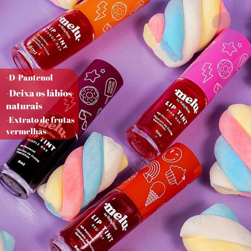 Lip Tint Para Lábios Cores Naturais Super Pigmentação Cor Red Day