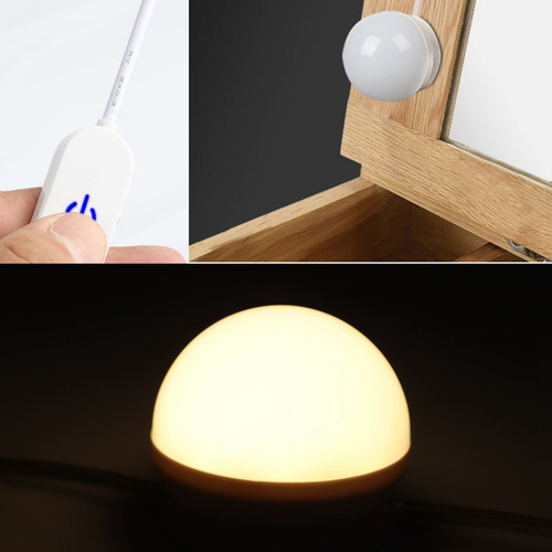 Lámpara De Maquillaje Vanity Mirror Light De 10 Led Para Toc