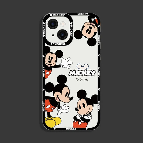 Funda De Teléfono Mickey Minnie Mouse Para iPhone 15, 14, 13