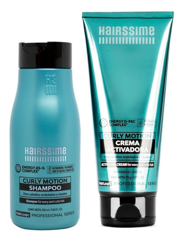 Hairssime Curly Motion Kit Shampoo + Crema Activadora Rulos