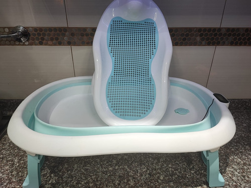 Bañera Para Bebe Avanti Plegable Con Soporte Reductor Verde