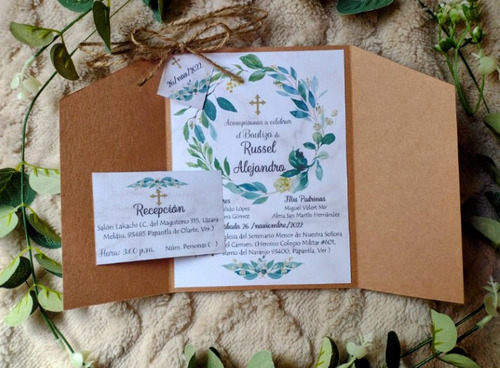 10 Invitaciones De Boda Rústicas/vintage
