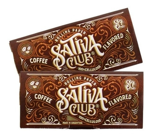  Sativa Club Celulosa Tradicional Sabor Coffe X2 Unidades