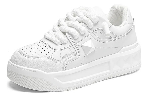 Zapatillas Casuales Transpirables Para Hombre, Zapatos Blancos De Verano