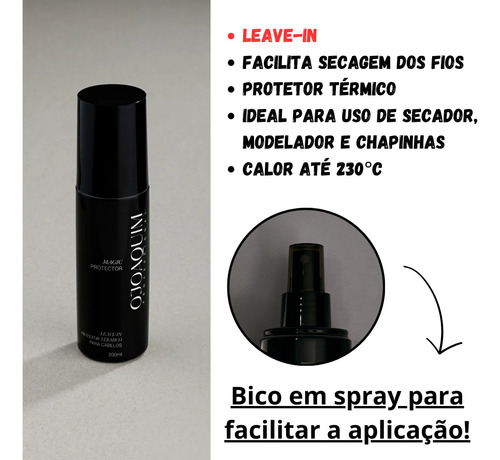 Leave In Antifrizz Cabelo Spray Ojoaquim Máximo Brilho 200ml