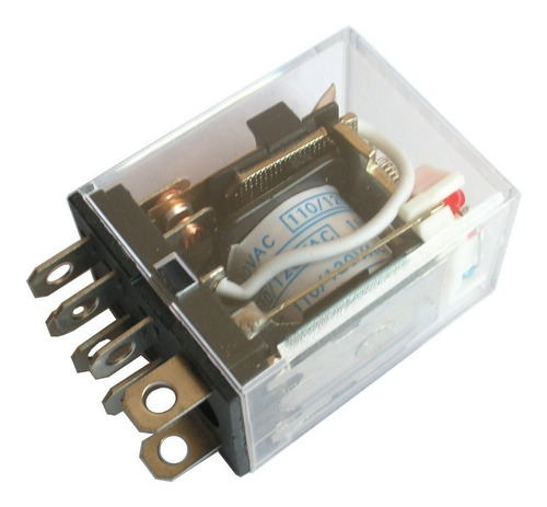 4 Pzs Relevador Encapsulado Jqx-13fl 10a 127vca Base Ptf08a