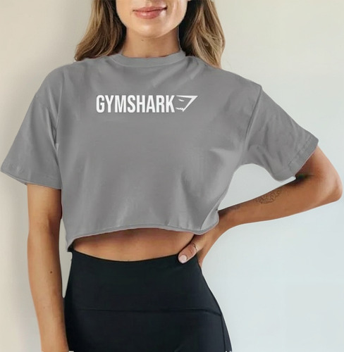 Crop Top Supreem Gymshark Oversized Playera Ombligera Licra