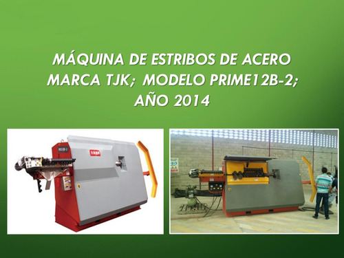 Maquina Estribos De Acero