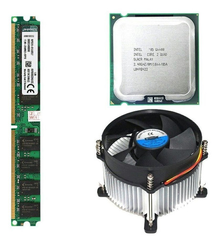 Processador Core 2 Quad Q6600 2 Gb Memoria Ddr2 + Cooler Dex