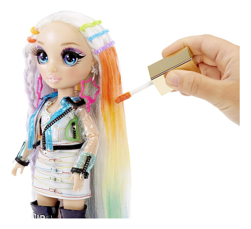 Rainbow High Hair Studio - Crea Cabello Arcoíris Con Mañeca