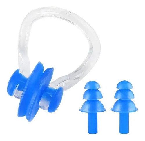 2 Set De Tapones Para Oídos +clip Nasal +estuche Natación