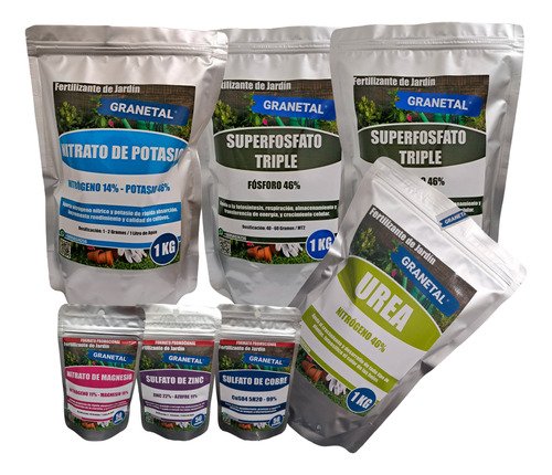 Kit Fertilizantes Npk Premium + Micronutrientes 