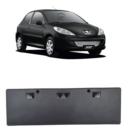 Suporte Placa Peugeot 207 Hatch Sedan Hoggar Sw 2007 Á 2016