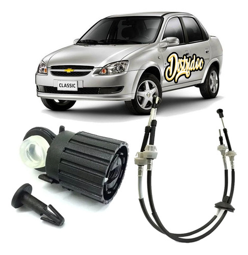 Kit X 2 Cables Selectora Cambios + Conector Chevrolet Corsa