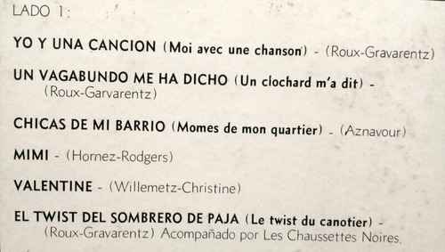 Lp Maurice Chevalier (yo Y Una Cancion) (Usado)