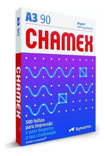 Folha Sulfite A3 90gr 297x420 Chamex Office 500 Folhas