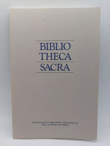 Bibliotheca Sacra Volume 149 Number 594 April - June 199 Ccq