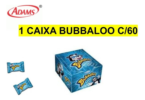 Chiclete Bubbaloo Hortelã Menta 300g Caixa Com 60