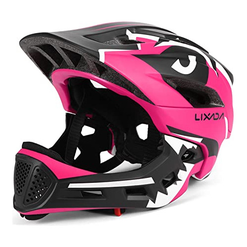 Niños Lixada Casco De Bicicleta Ajustable Casco De Cara Comp