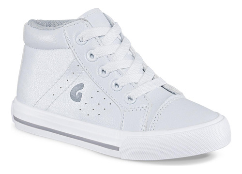 Tenis Colegial Capra Alto Blanco Unisex Los Gomosos