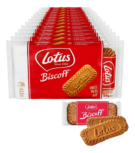 192 Biscoitos - Biscoito Bolacha Belga - Lotus Biscoff 