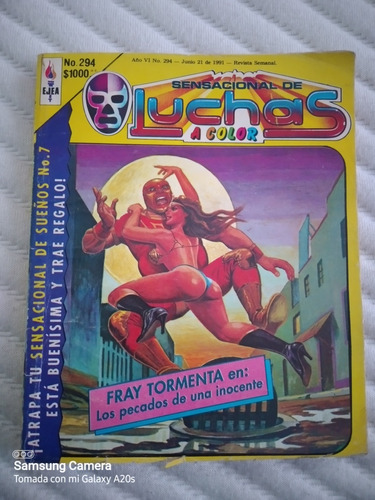 Revista Sensacional De Luchas A Color #294  Año 1991