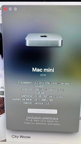 Mac Mini I7 32gb Ram 