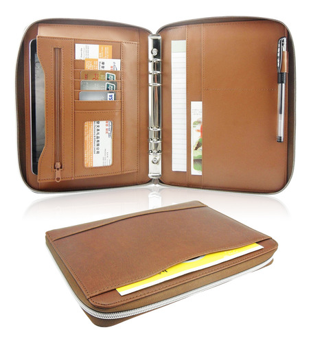 Carpeta De Piel Para Hombre De Negocios Folders Padfolio Pu