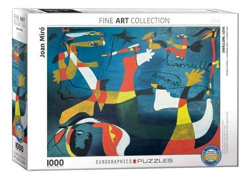 Eurographics Swallow Love By Joan Miro (1000 Piezas) Puzzle,