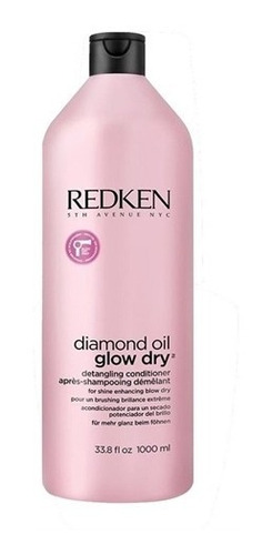 Redken Diamond Oil Glow Dry Condicionador 1l Nutre Hidrata 