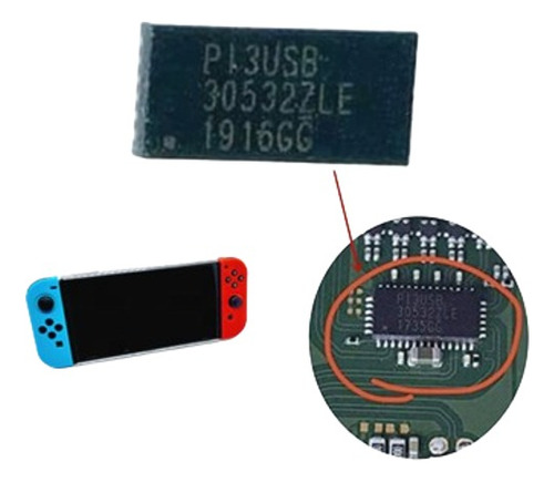 Ic Chip De Transmisión De Video Pi3usb Para Consola De N.s