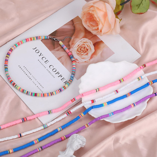 Legentlisur Pcs Heishi Surfer Collar Gargantilla Verano Play
