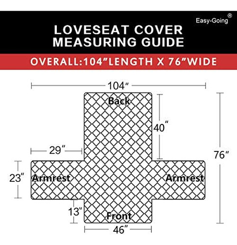 Funda De Sofá Reversible Easy-going Para Sofá De 2 Cojines,