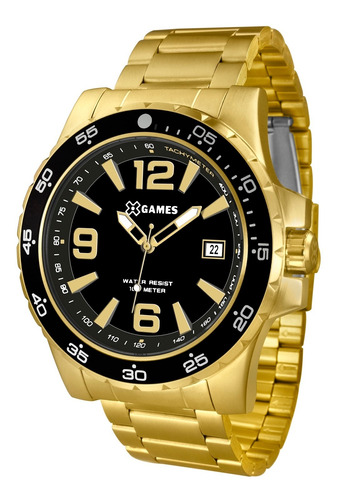 Relógio X-games Masculino Xmgs1027 P2kx Dourado Analógico