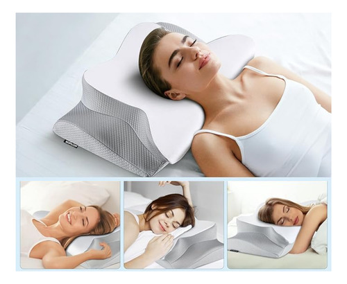 Almohada Cervical Memory De Espuma Viscoelástica