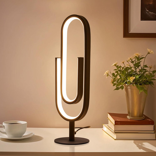 Lámpara De Mesa Led, Moderna Lámpara De Noche Regulable Cont