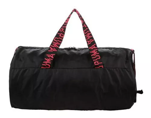 Bolso Puma Mujer At Ess Barrel Bag Training Negro Liso