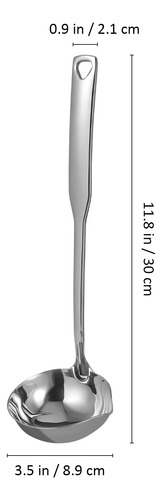Cucharón Hondo Para Servir Salsa, Cuchara De Acero Inoxidabl
