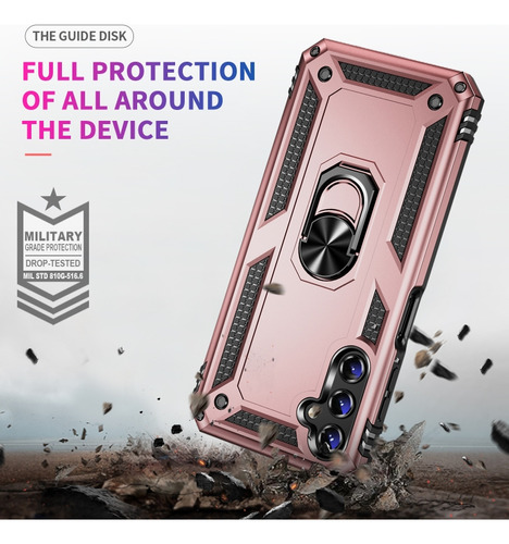 Funda Uso Rudo Shockproof Para Galaxy A14 4g/ 5g + Cristal