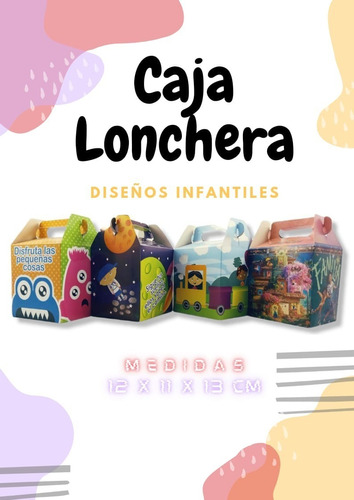 Docena Cajas Piñata Regalo Lonchera Sorpresa Infantil 