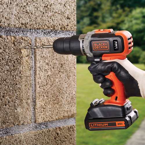 Kit Taladro Percutor 20v + Set De Accesorios Black+decker