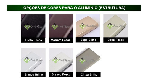 Banqueta Alta Tela Sling E Aluminio Para Bar Bancada Cozinha Acabamento Da Estrutura Opcional Cor Opcional