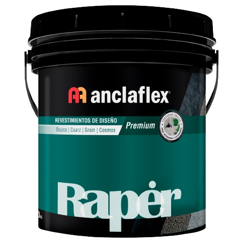 Revestimiento Anclaflex Raper Stucco Blanco Lino X6kg