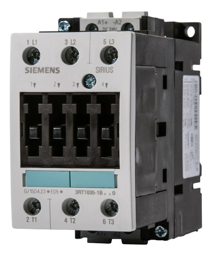 Contactor 3x40 Amperios  Bobina  24vdc Siemens 3rt1035-1bb40