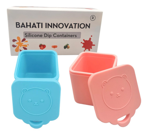 Bahati Innovación 4 Oz (2 Pack) Contenedores De Y7csu