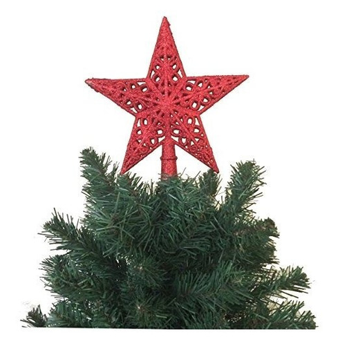 10.5  H Estrella Con La Punta Del Árbol De Navidad Decoració