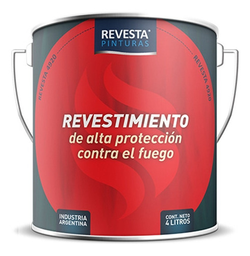 Pintura Esmalte Protección Contra El Fuego 4 L Revesta - Mm