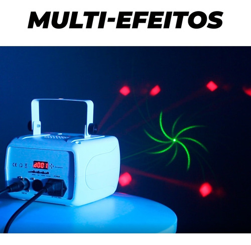 Multi Efeito Globo Led Rgbw Moving Strobo Laser Dmx 3 Efeito